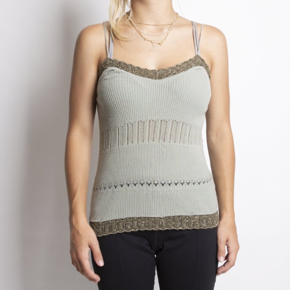 Buffalo David Bitton Tank Top Sz M Grey